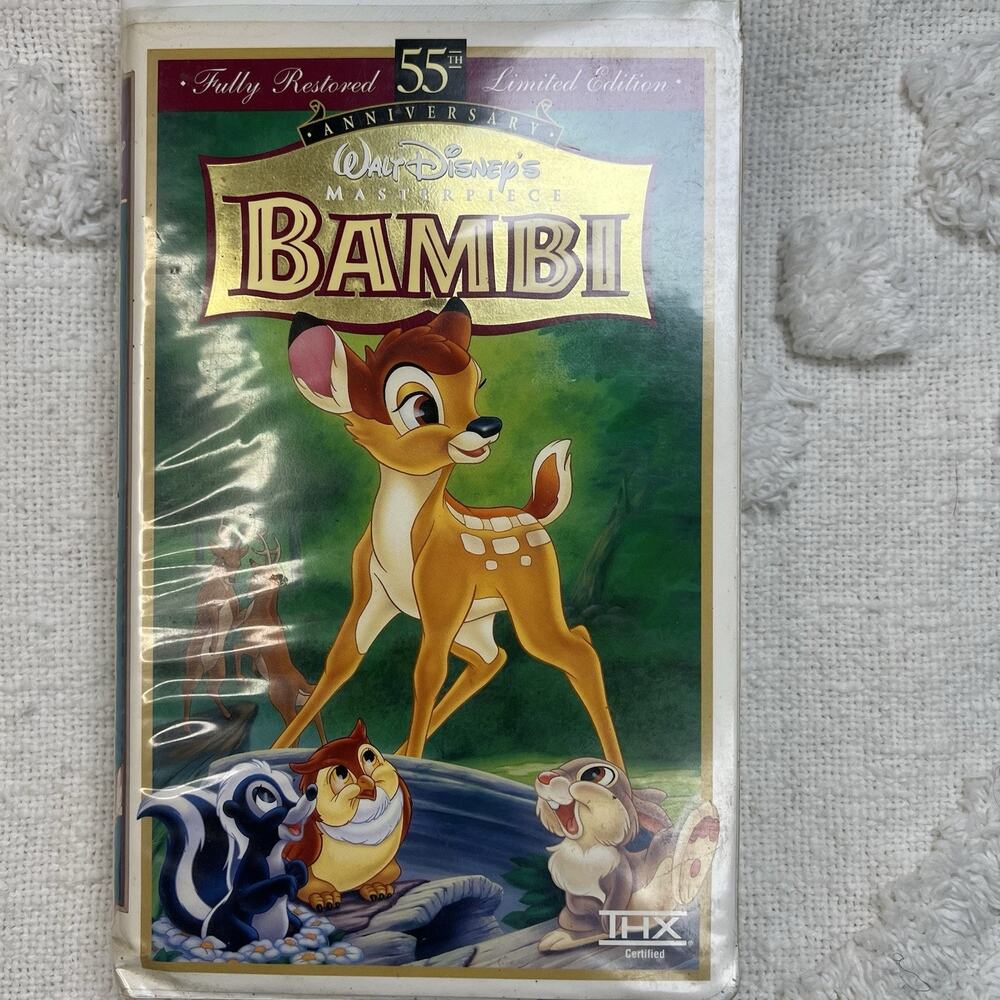 Walt Disney Bambi 55th Anniversary Limited Edition VHS Vintage Tape Collectors
